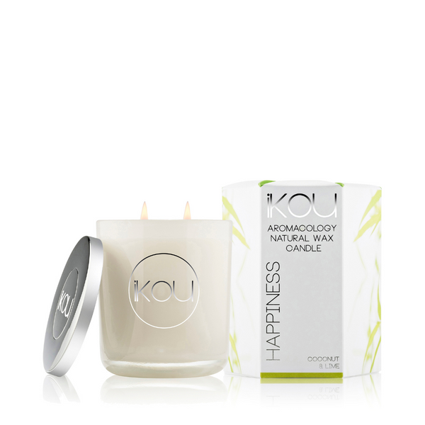 Eco-Luxury Large Candle 450g - Happiness
