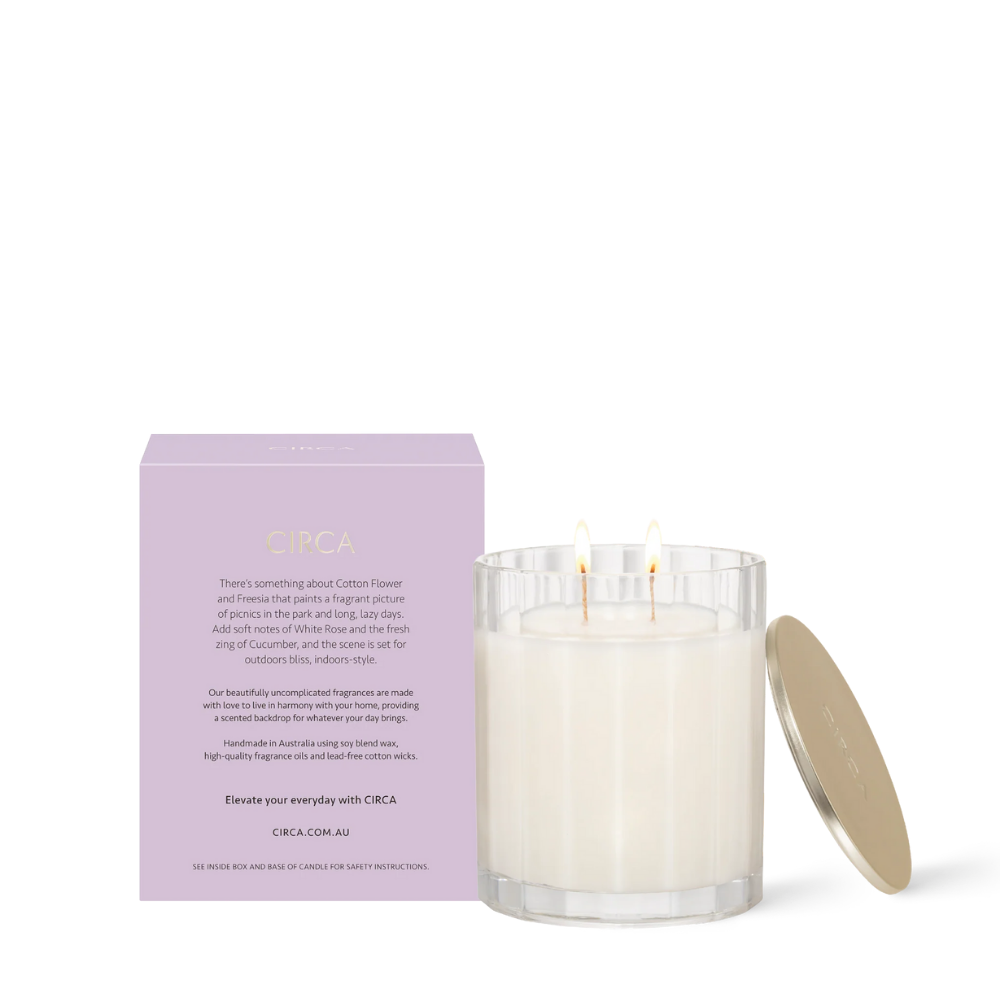 Soy Candle 350g | Cotton Flower & Freesia