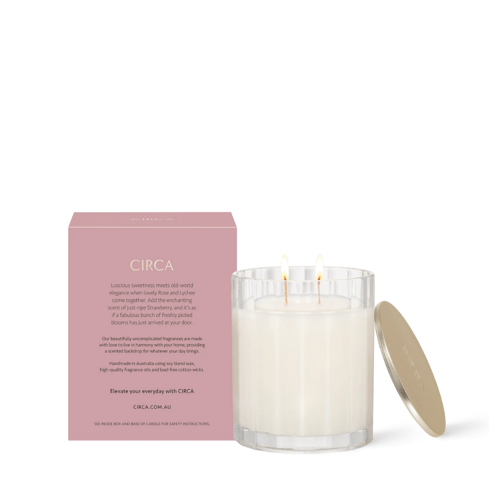 Soy Candle 350g | Rose & Lychee