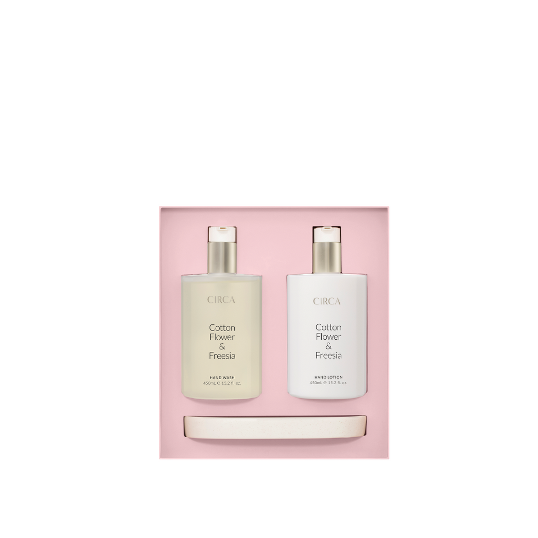 Hand Care Duo Set 900ml | Cotton Flower & Freesia (Limited Edition)