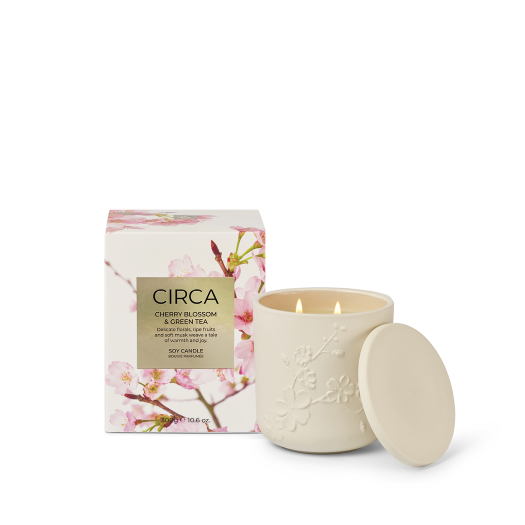 Soy Candle 300g | CherryBlossom & Green Tea - Mother's Day 2026