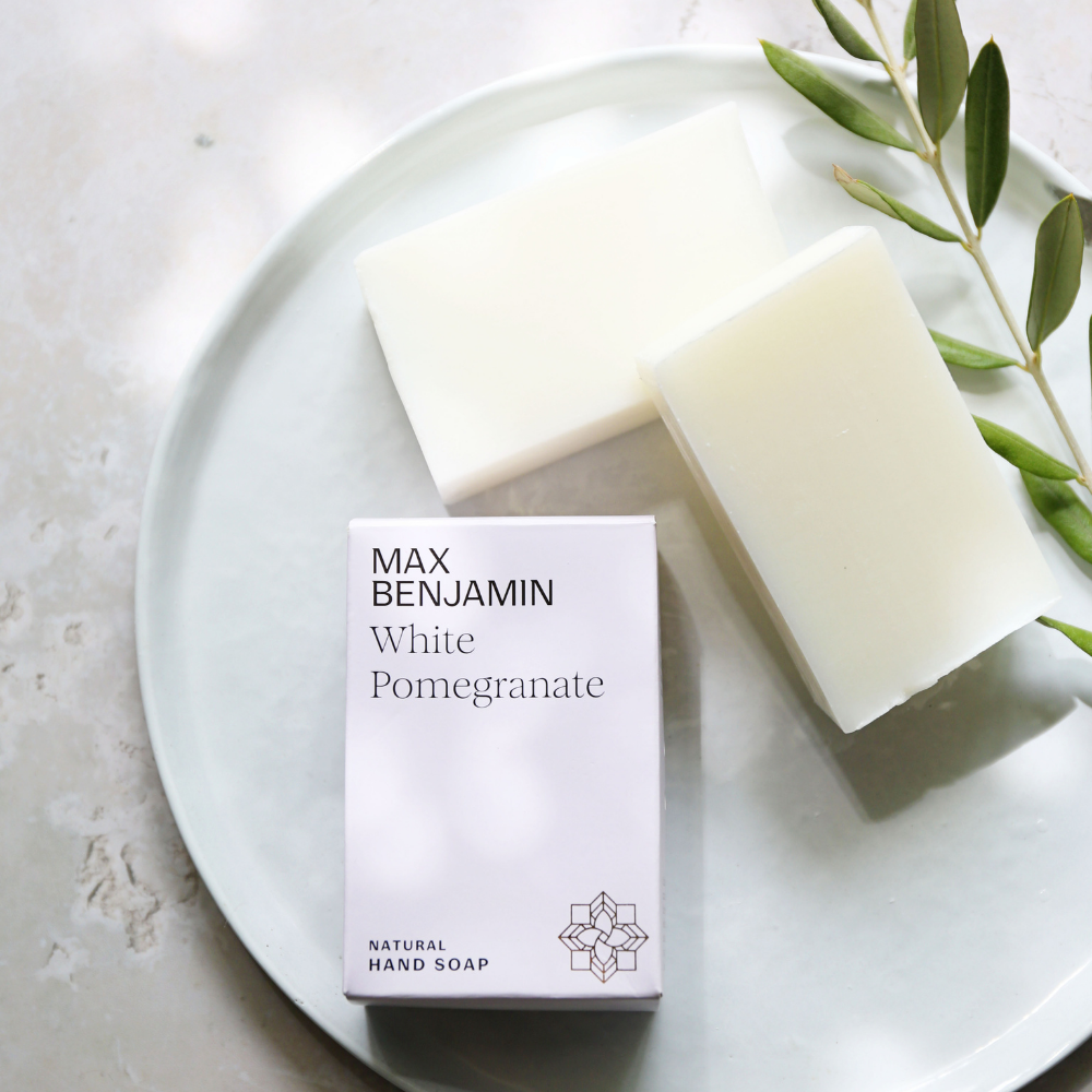 MAX BENJAMIN HAND & BODY SOAP BAR 100G | WHITE POMEGRANATE