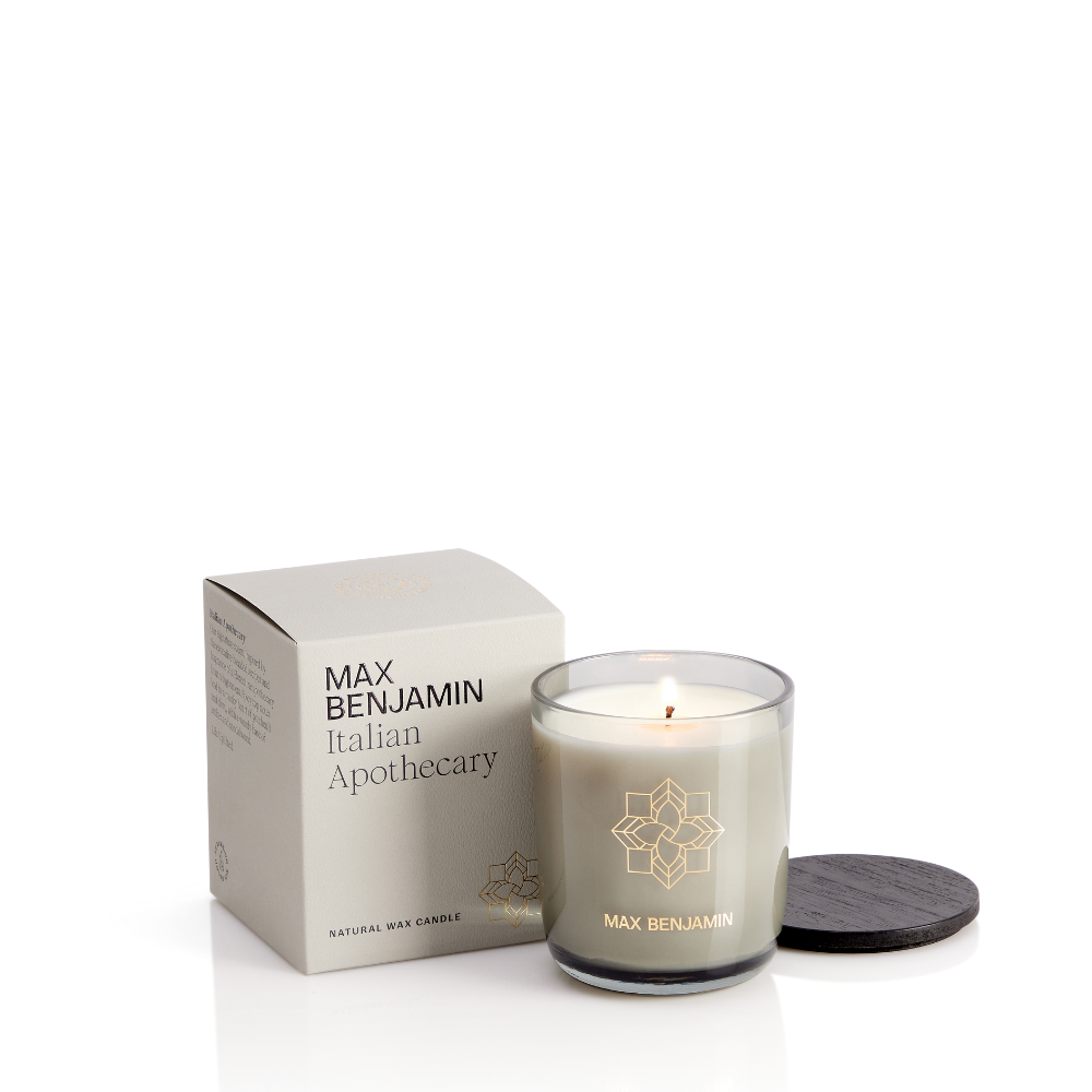 MAX BENJAMIN CLASSIC SCENTED GLASS CANDLE 210G | ITALIAN APOTHECARY