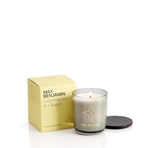 MAX BENJAMIN CLASSIC SCENTED GLASS CANDLE 210G | LEMONGRASS & GINGER