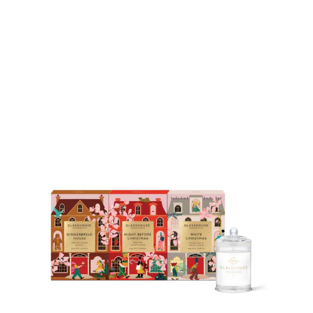 Christmas Soy Candle Trio Gift Set (Limited Edition)