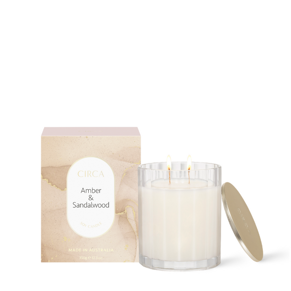Soy Candle 350g | Amber & Sandalwood