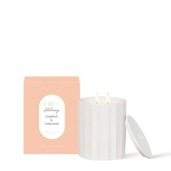 Soy Candle 350g | Grapefruit & Cedarwood (Alchemy)