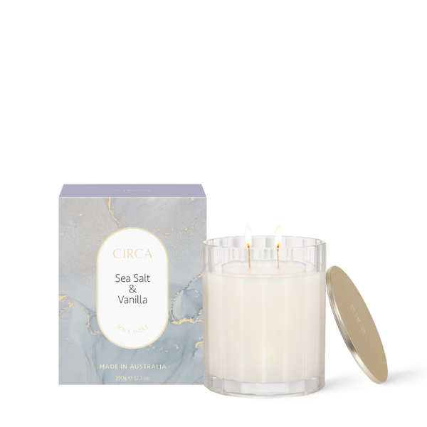 Soy Candle 350g | Sea Salt & Vanilla