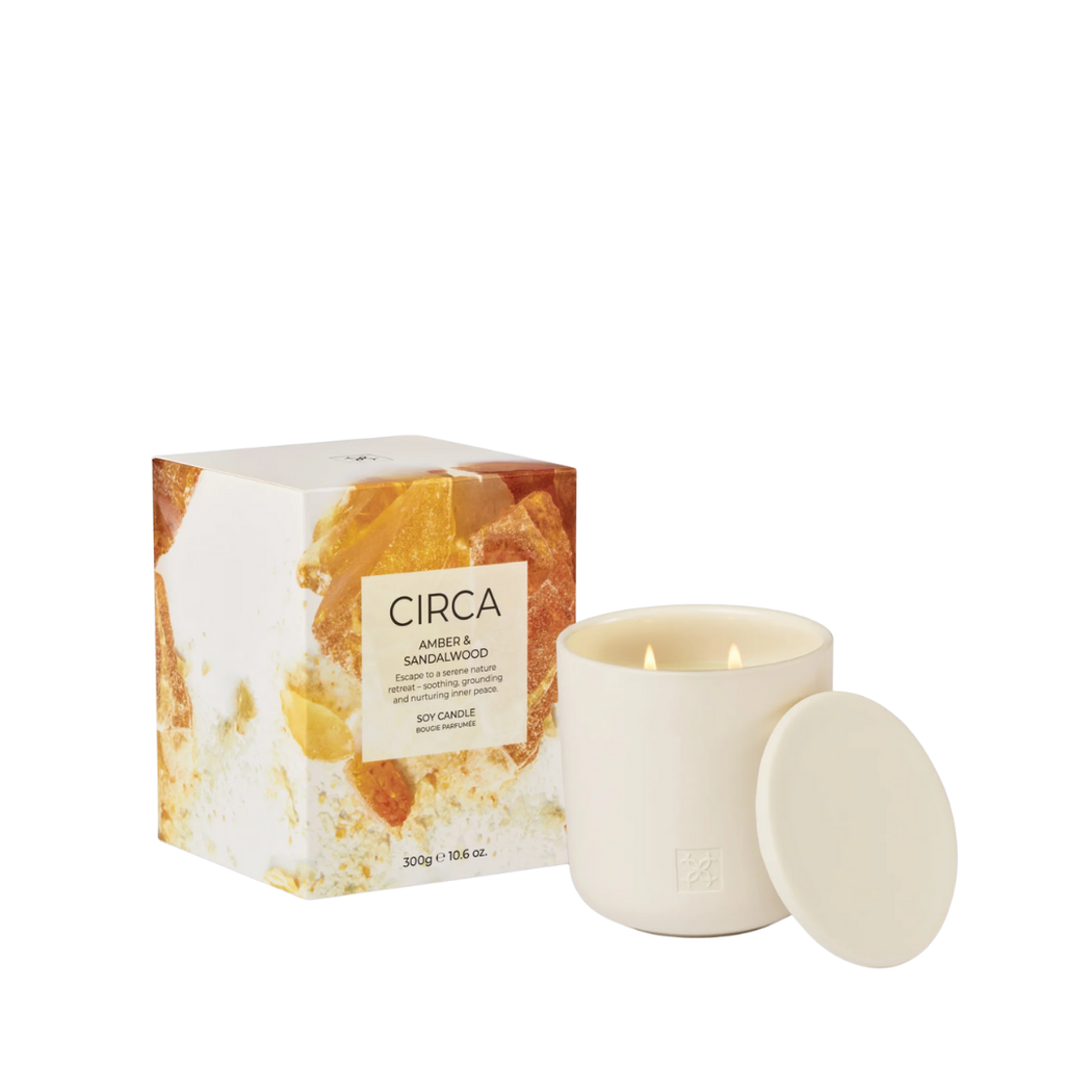 Soy Candle 300g | Amber & Sandalwood
