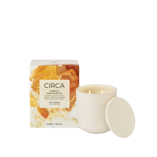 Soy Candle 300g | Amber & Sandalwood