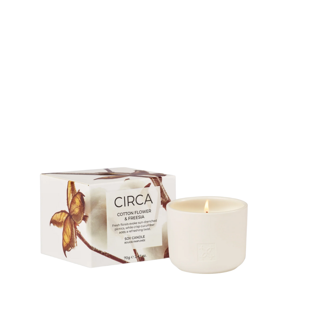 Soy Candle 70g | Cotton Flower & Freesia