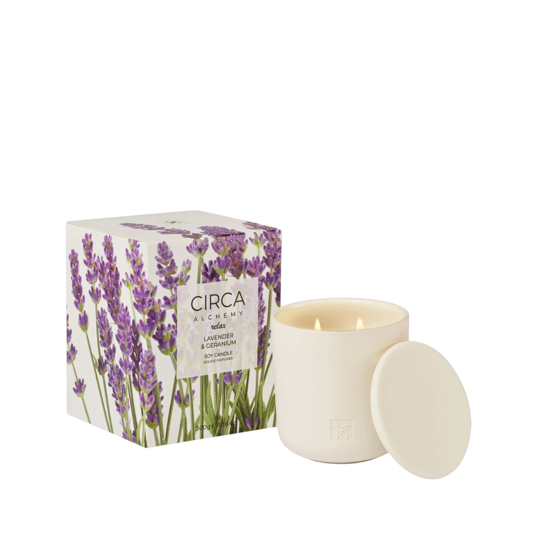 Soy Candle 300g - Alchemy Relax | Lavender & Geranium