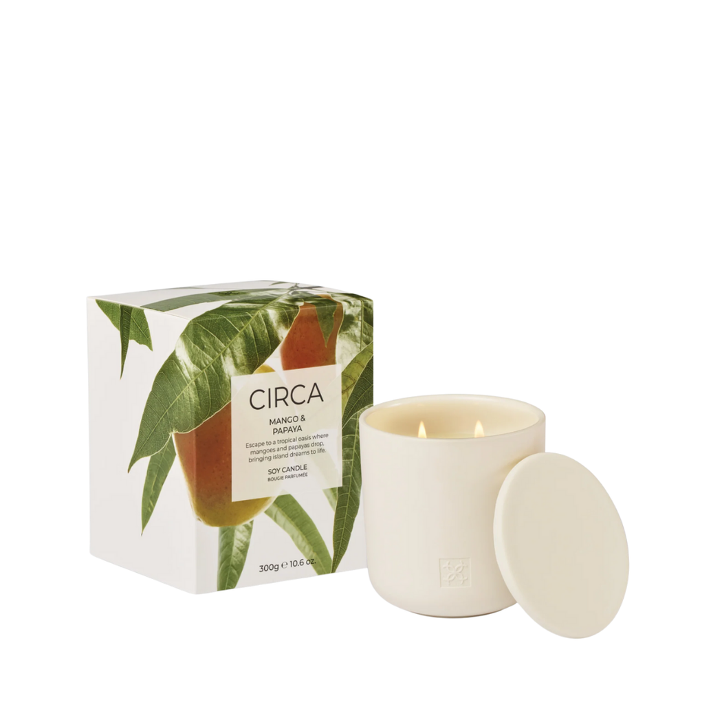 Soy Candle 300g | Mango & Papaya