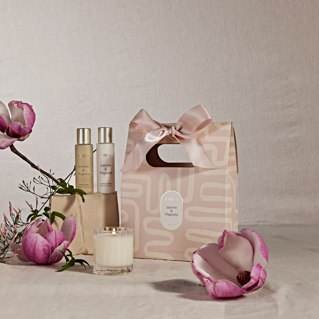Fragrance Gift Bag Set | Jasmine & Magnolia (Limited Edition)
