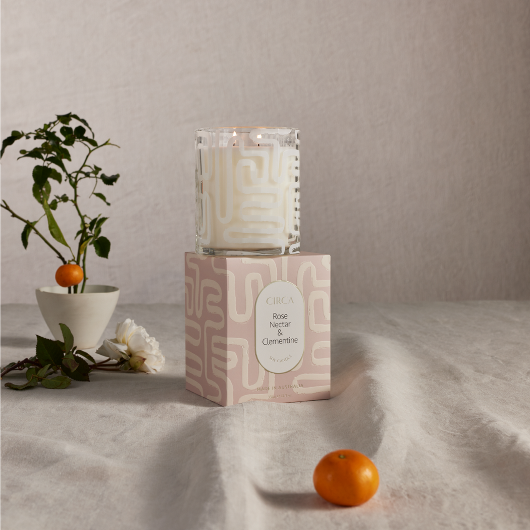Soy Candle 350g | Rose Nectar & Clementine (Limited Edition)