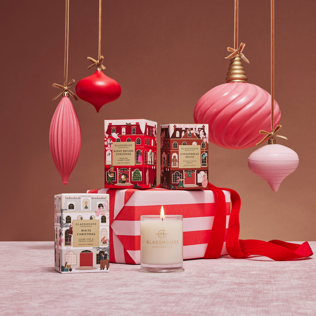 Christmas Soy Candle Trio Gift Set (Limited Edition)