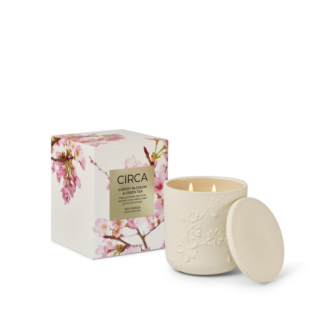 Soy Candle 300g | CherryBlossom & Green Tea - Mother's Day 2026