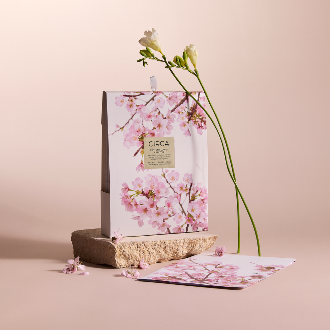 Circa Drawer Liners 6 Sheets | Cotton Flower & Freesia - Mother's Day 2026