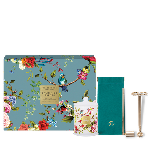 Soy Candle & Care Kit Set I Enchanted Garden (Limited Edition)