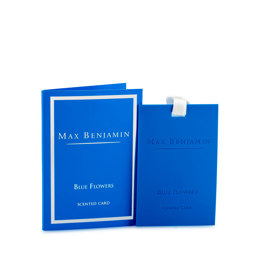 MAX BENJAMIN CLASSIC SCENTED CARD - BLUE FLOWERS