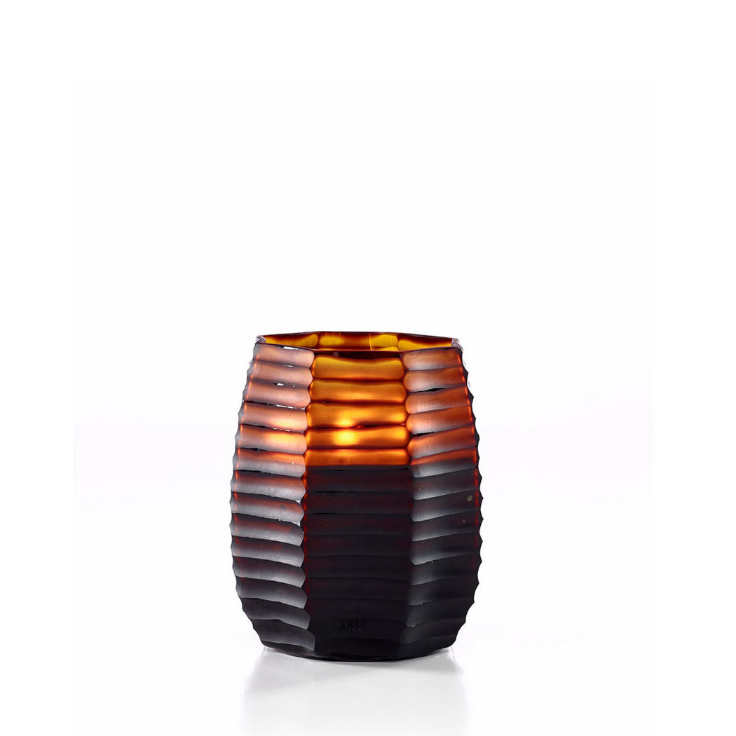 ONNO AMBER CUBO L CANDLE