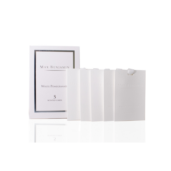 5 Scented Card Set - White Pomegranate