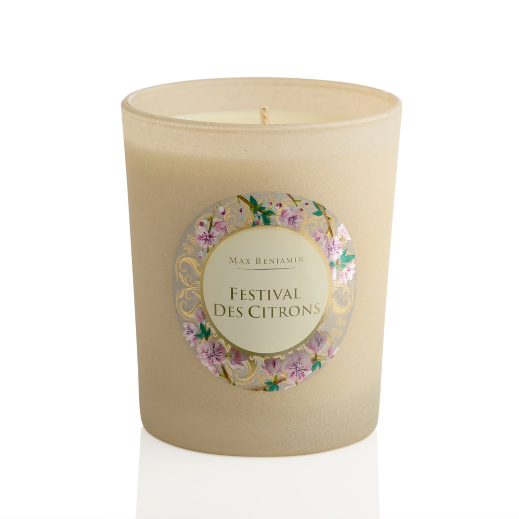 MAX BENJAMIN PROVENCE COLLECTION CANDLE 190G - FESTIVAL DES CITRONS