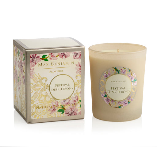 MAX BENJAMIN PROVENCE COLLECTION CANDLE 190G - FESTIVAL DES CITRONS