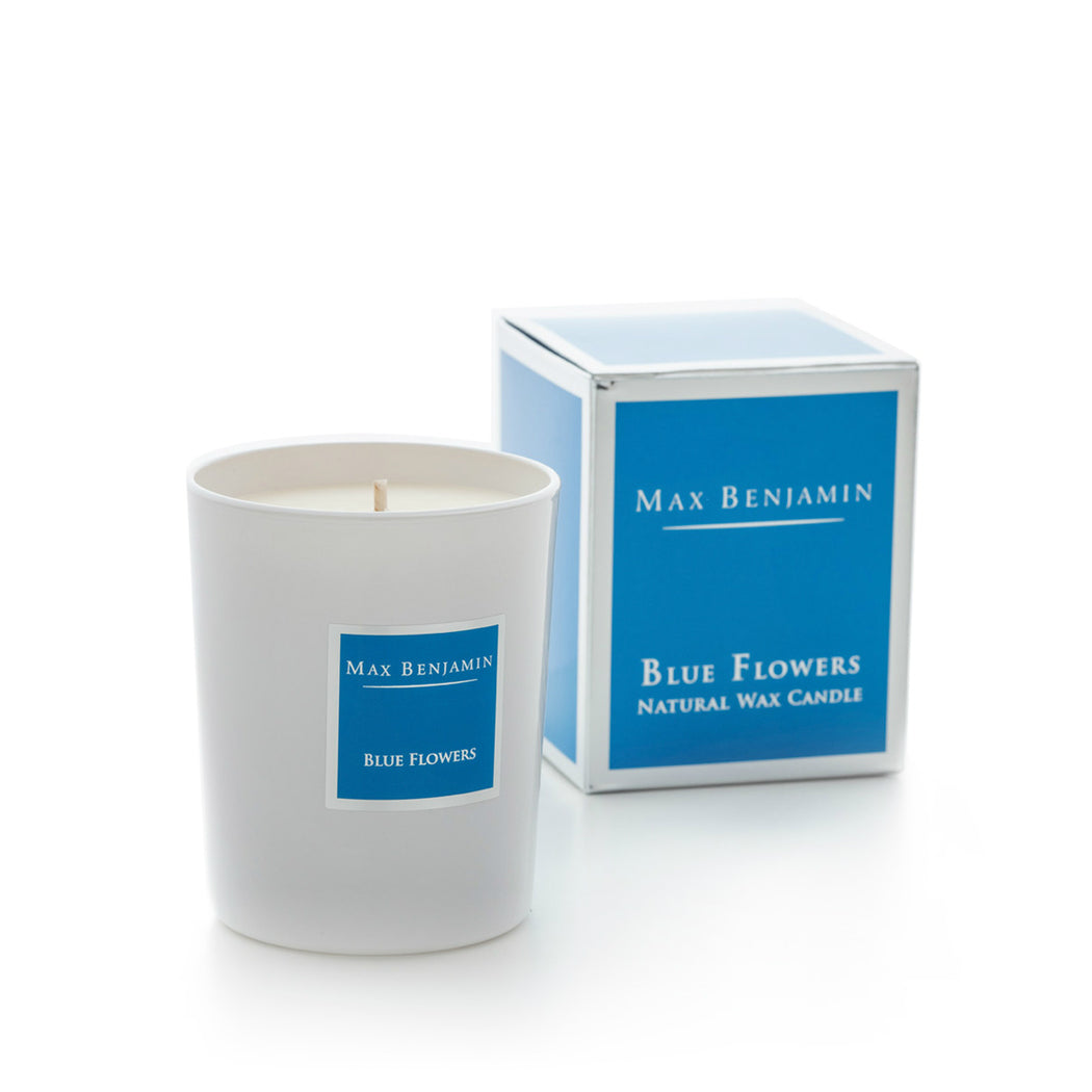 Classic Candle 190g - Blue Flowers